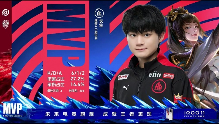 《王者荣耀》2023 KPL夏季赛赛报：长生婉儿笔落生花，飞天起舞输出拉满！AG 1-0 RNG.M