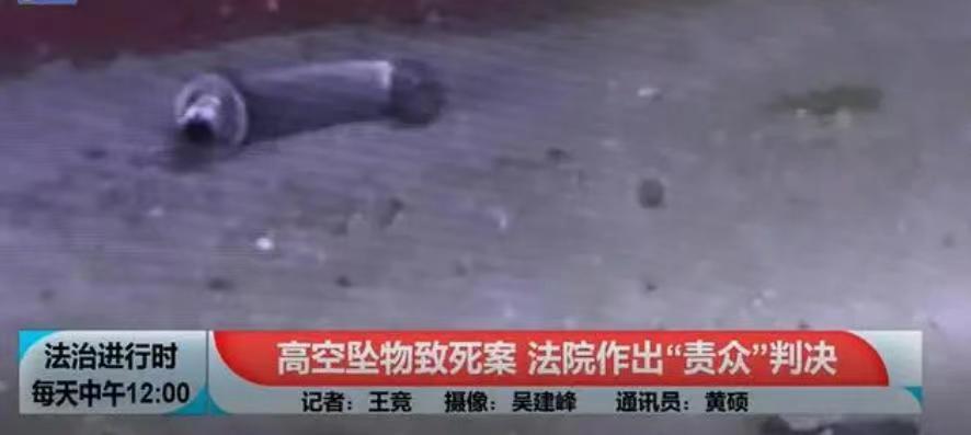 高空坠物不幸砸中行人使其死亡！