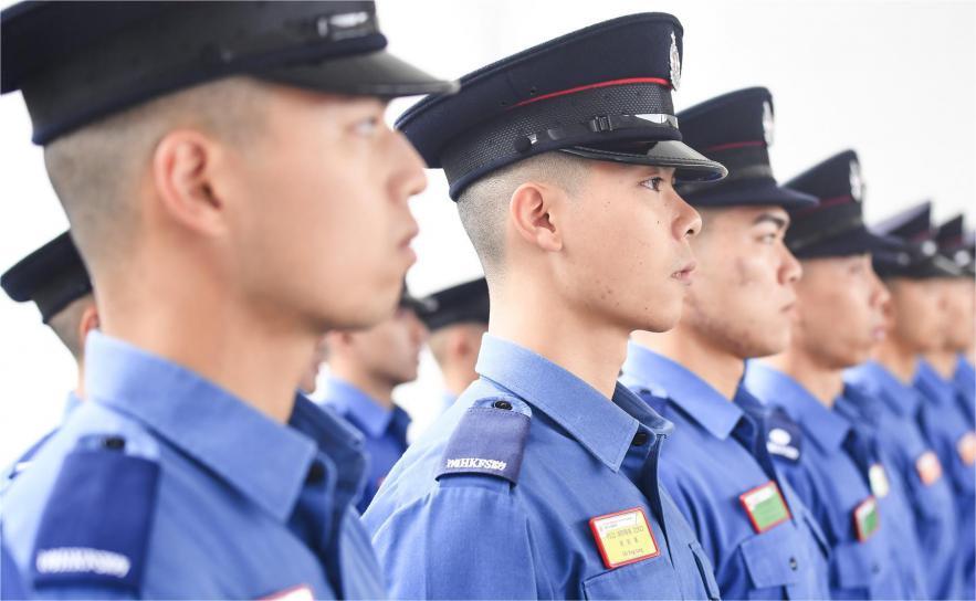 香港新入职消防员最期待的中式步操在穗开训